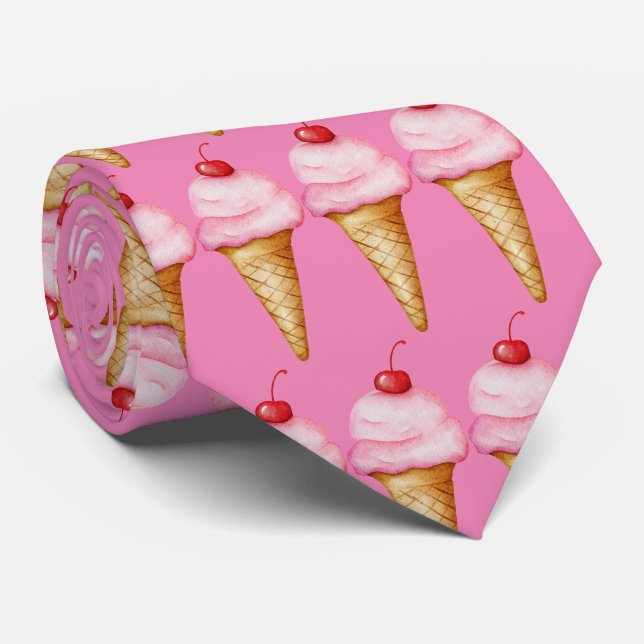 Corbata Patrón de helado de baldosas (Enrollado)