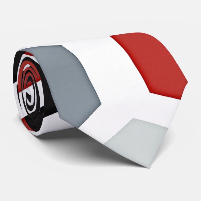 Corbata Patrón de hexágono de arte moderno (Enrollado)