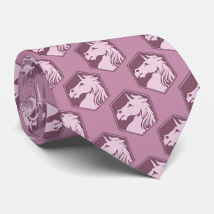 Corbata Patrón de hexágono de Mauve Unicorn
