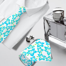 Corbata Patrón de Hibiscus hawaiano