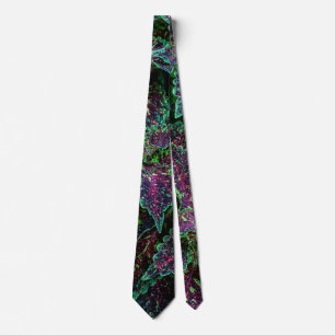 Corbata Patrón de hojas de Coleus vibrantes.