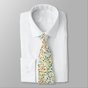 Corbata Patrón de hojas de paisley coloridas de inspiració