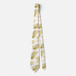 Corbata Patrón de hojas de palmera de Relieve metalizado d