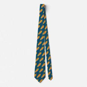Corbata Patrón de hojas otoñales