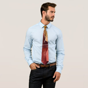 Corbata Patrón de hojas otoñales