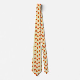 Corbata Patrón de hojas secas marrones