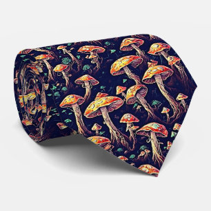 Corbata Patrón de hongos