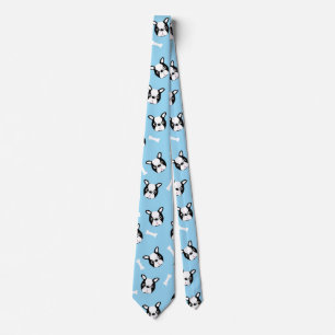 Corbata Patrón de hueso y Bulldog Francés lindo