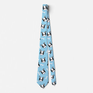 Corbata Patrón de hueso y Bulldog Francés lindo