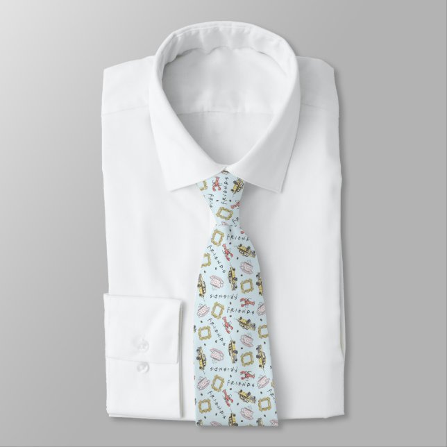 Corbata Patrón de iconos de acuarela de FRIENDS™ (Atado)