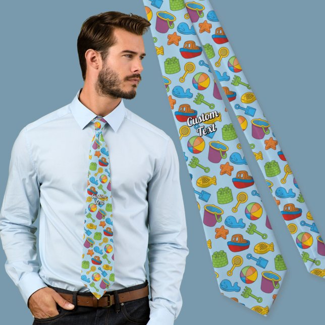 Corbata Patrón de iconos de juguetes de playa (Subido por el creador)