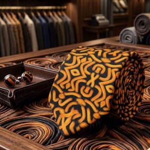 Corbata Patrón de imagen reflejada de arte de fideos con q