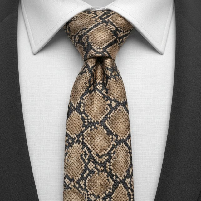 Corbata Patrón de impresión de animal de piel de serpiente (Subido por el creador)