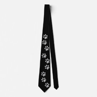 Corbata Patrón de impresión de fondo negro de las hojas de