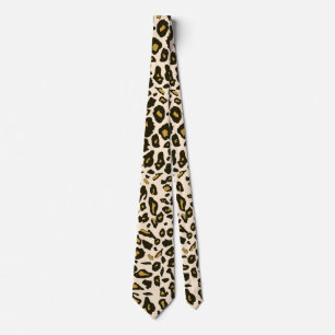 Corbata Patrón de impresión de leopardo