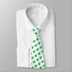 Corbata Patrón de impresión verde