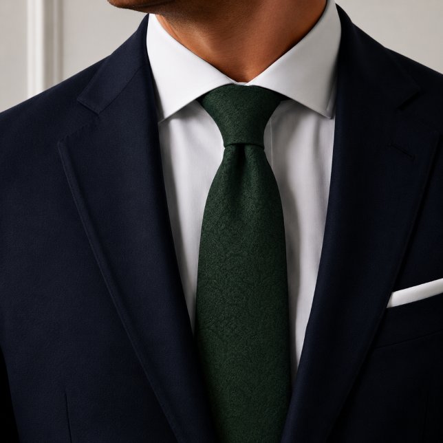 Corbata Patrón de Jacquard Verde Bosque (Subido por el creador)