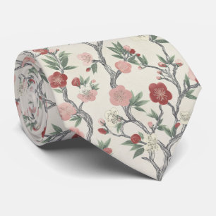 Corbata Patrón de jardín floral japonés