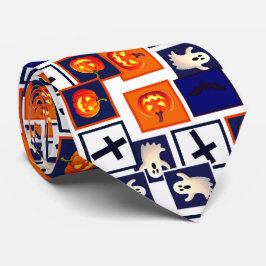 Corbata patrón de juego temático de Halloween