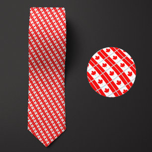 Corbata Patrón de la bandera de Canadá