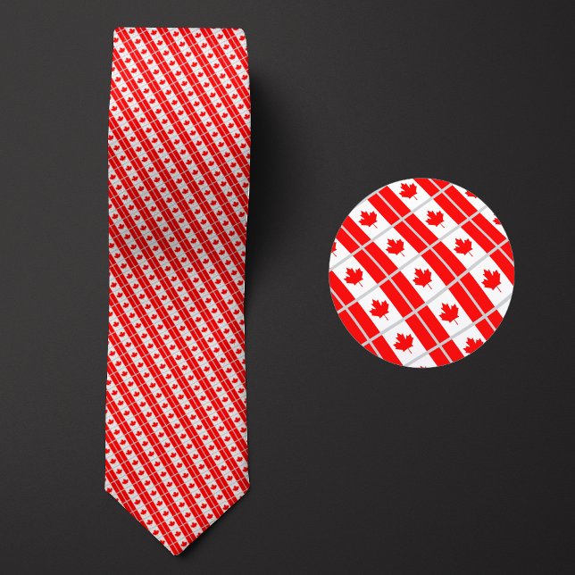 Corbata Patrón de la bandera de Canadá (Subido por el creador)