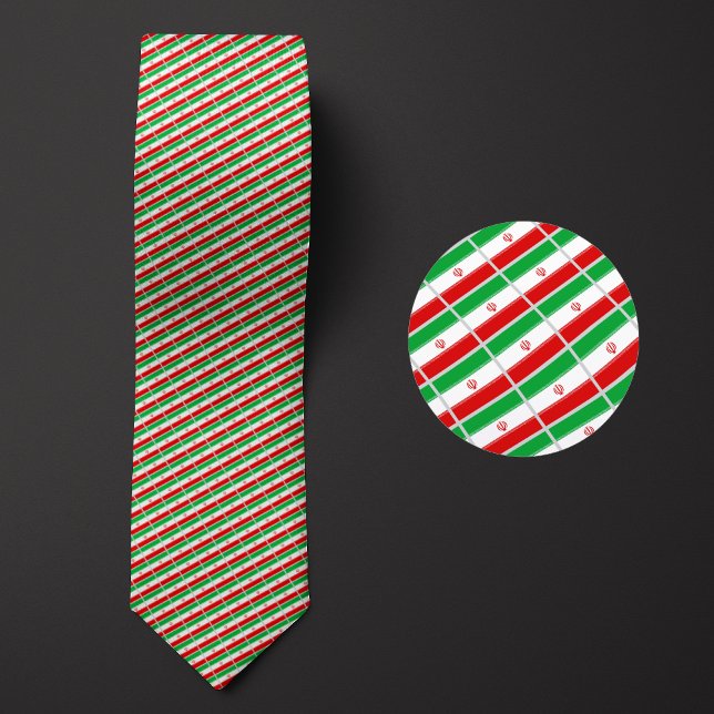Corbata Patrón de la bandera de Irán (Subido por el creador)