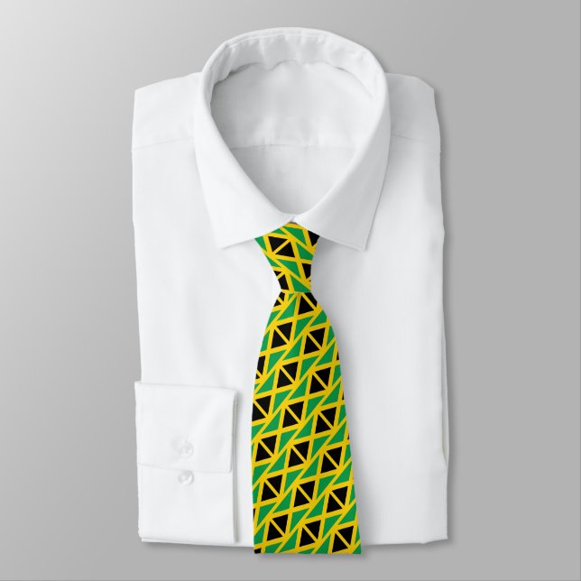 Corbata Patrón de la bandera de Jamaica (Atado)