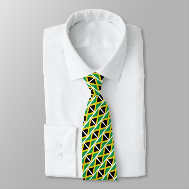 Corbata Patrón de la bandera de Jamaica (Atado)