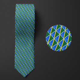 Corbata Patrón de la bandera de las Islas Salomón
