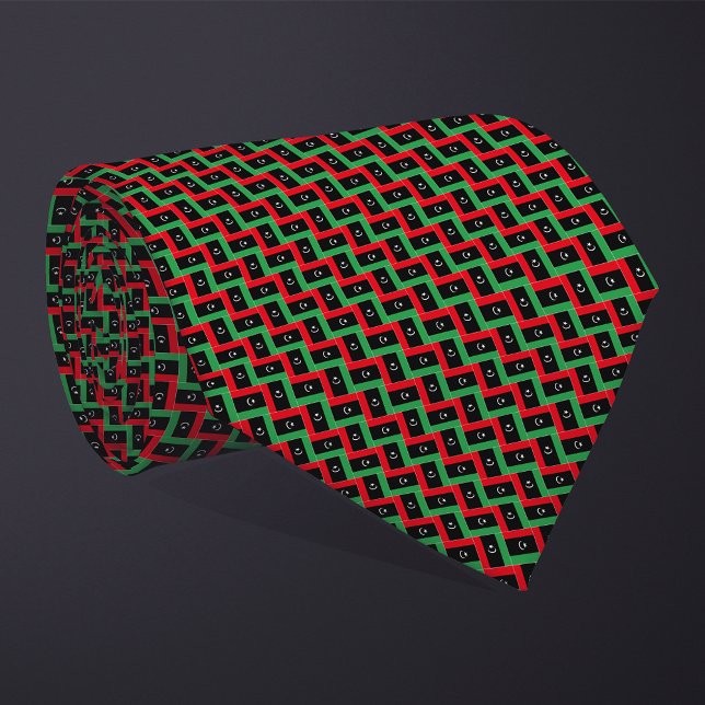 Corbata Patrón de la bandera de Libia en mosaico (Subido por el creador)