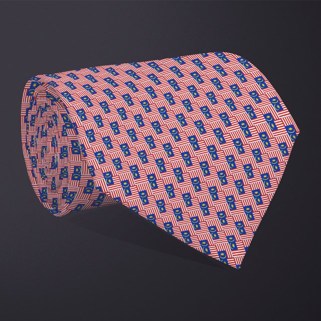 Corbata Patrón de la bandera de Malasia (Subido por el creador)