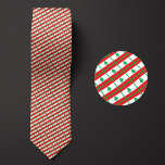 Corbata Patrón de la bandera del Líbano<br><div class="desc">The Flag of Lebanon Pattern Necktie resalta los colores nacionales del país desde una distancia mediante el uso de un ingenioso diseño en ángulo. Tras una inspección más minuciosa,  el patrón repetible y sin fisuras de banderas pequeñas muestra el estandarte nacional del país de una manera estética y agradable.</div>