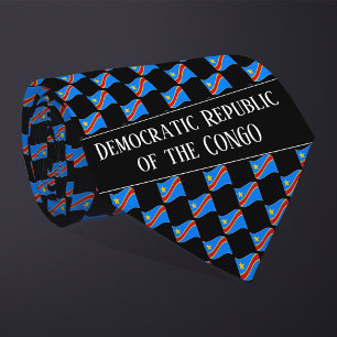 Corbata Patrón de la bandera ondulada de la República Demo