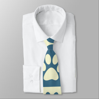 Corbata Patrón de la hoja de control azul