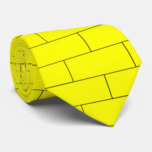 Corbata Patrón de ladrillo amarillo