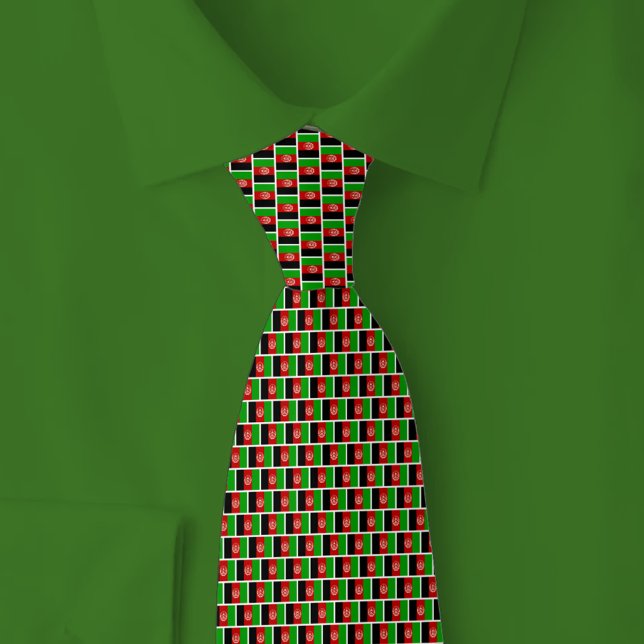 Corbata Patrón de ladrillo de la bandera de Afganistán (Subido por el creador)