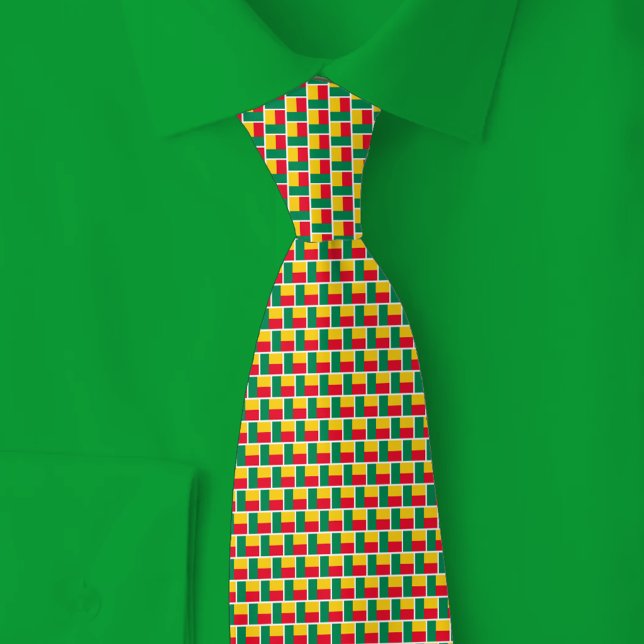 Corbata Patrón de ladrillo de la bandera de Benín (Subido por el creador)