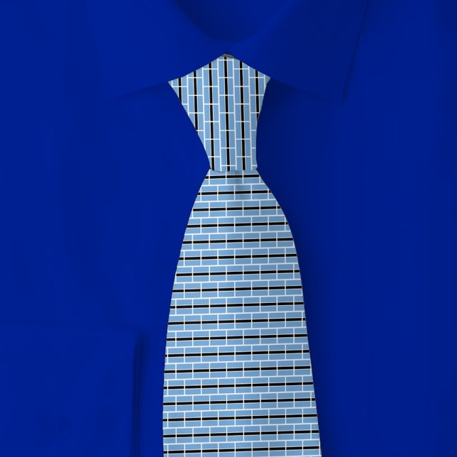 Corbata Patrón de ladrillo de la bandera de Botsuana (Subido por el creador)