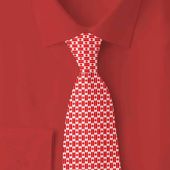 Corbata Patrón de ladrillo de la bandera de Canadá (Subido por el creador)