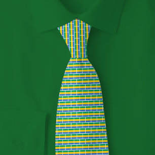 Corbata Patrón de ladrillo de la bandera de Gabón