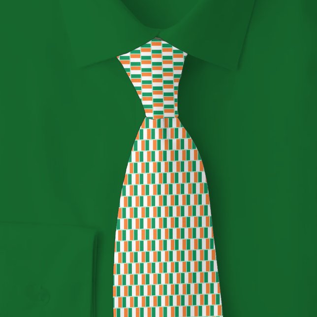 Corbata Patrón de ladrillo de la bandera de Irlanda (Subido por el creador)