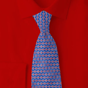 Corbata Patrón de ladrillo de la bandera de Islandia