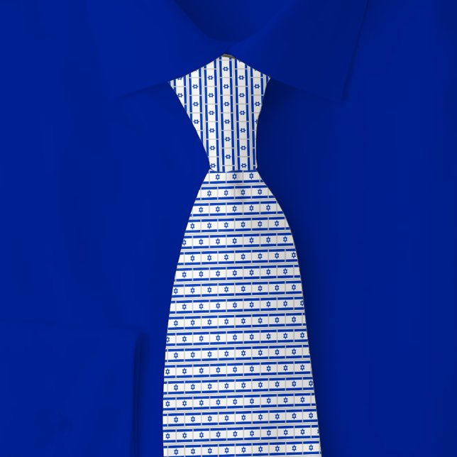 Corbata Patrón de ladrillo de la bandera de Israel (Subido por el creador)