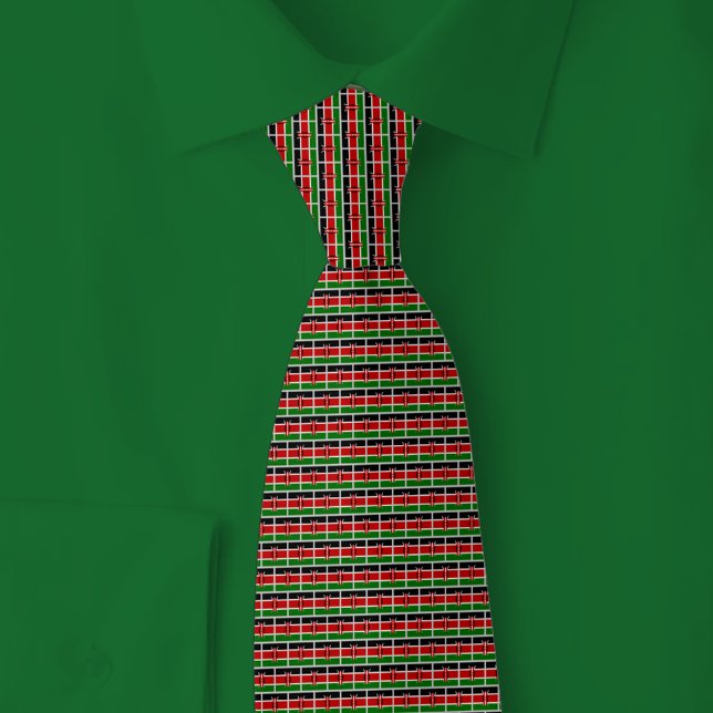 Corbata Patrón de ladrillo de la bandera de Kenia (Subido por el creador)