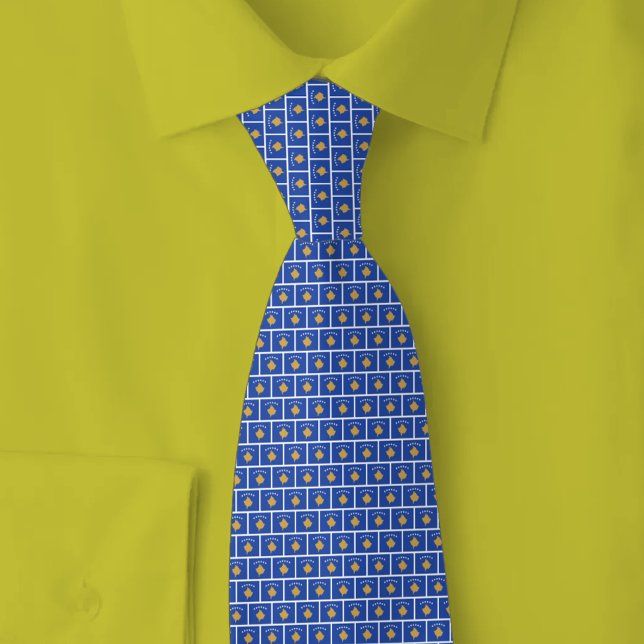 Corbata Patrón de ladrillo de la bandera de Kosovo (Subido por el creador)
