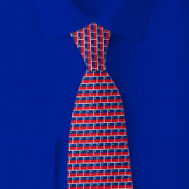 Corbata Patrón de ladrillo de la bandera de Liechtenstein