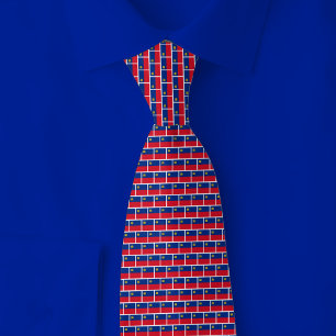 Corbata Patrón de ladrillo de la bandera de Liechtenstein