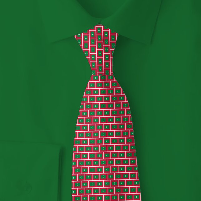 Corbata Patrón de ladrillo de la bandera de Maldivas (Subido por el creador)