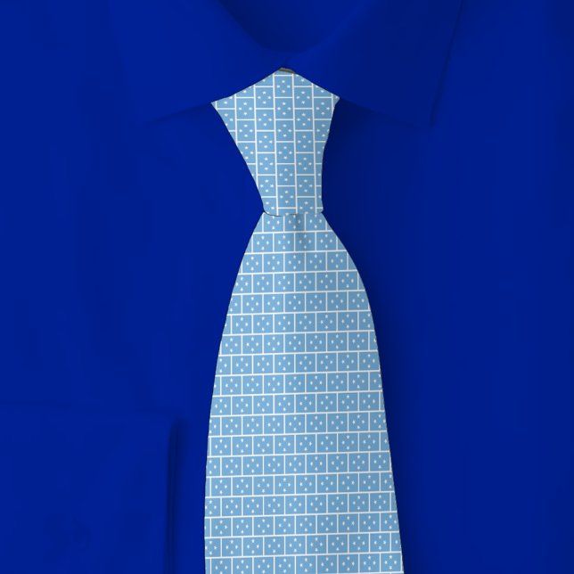 Corbata Patrón de ladrillo de la bandera de Micronesia (Subido por el creador)