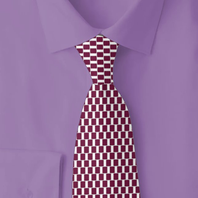 Corbata Patrón de ladrillo de la bandera de Qatar (Subido por el creador)